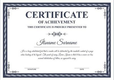Сертификат 1